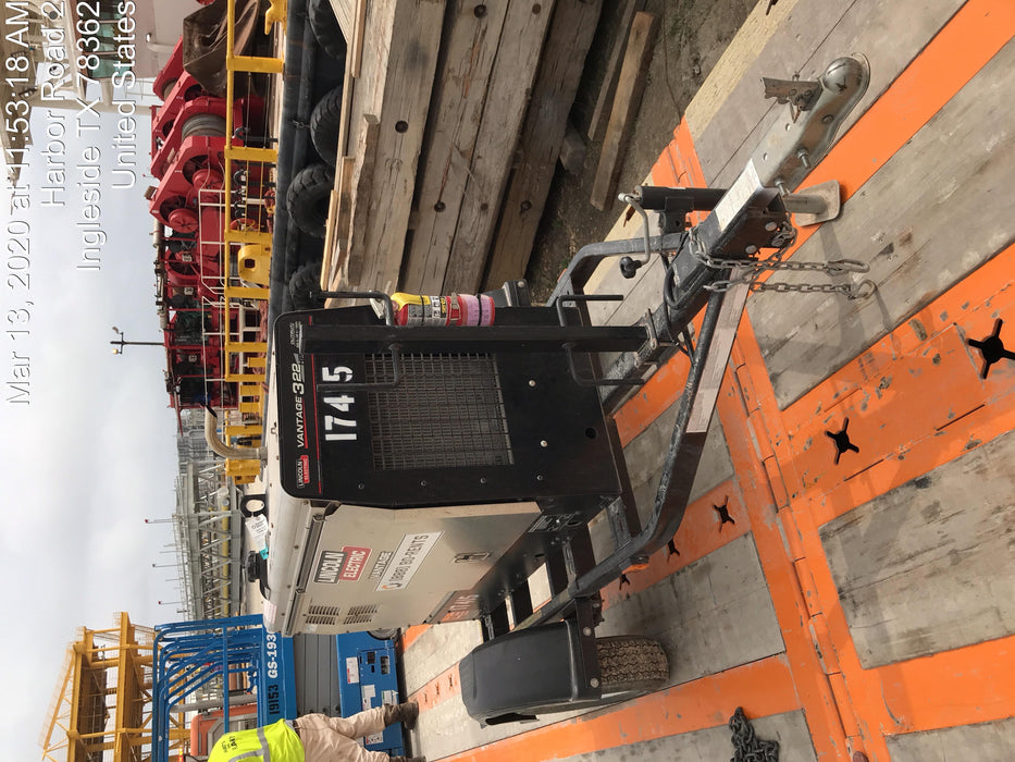 2018 Lincoln Electric Vantage 322 Lincoln Vantage 322 Welder Ready Pak 3 - Vantage 322, Trailer, Fender and light kit, Cable rack