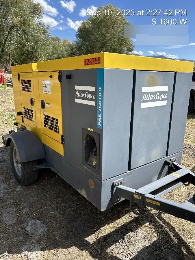 2020 ATLAS COPCO PAS 150 HF CS Enclosed