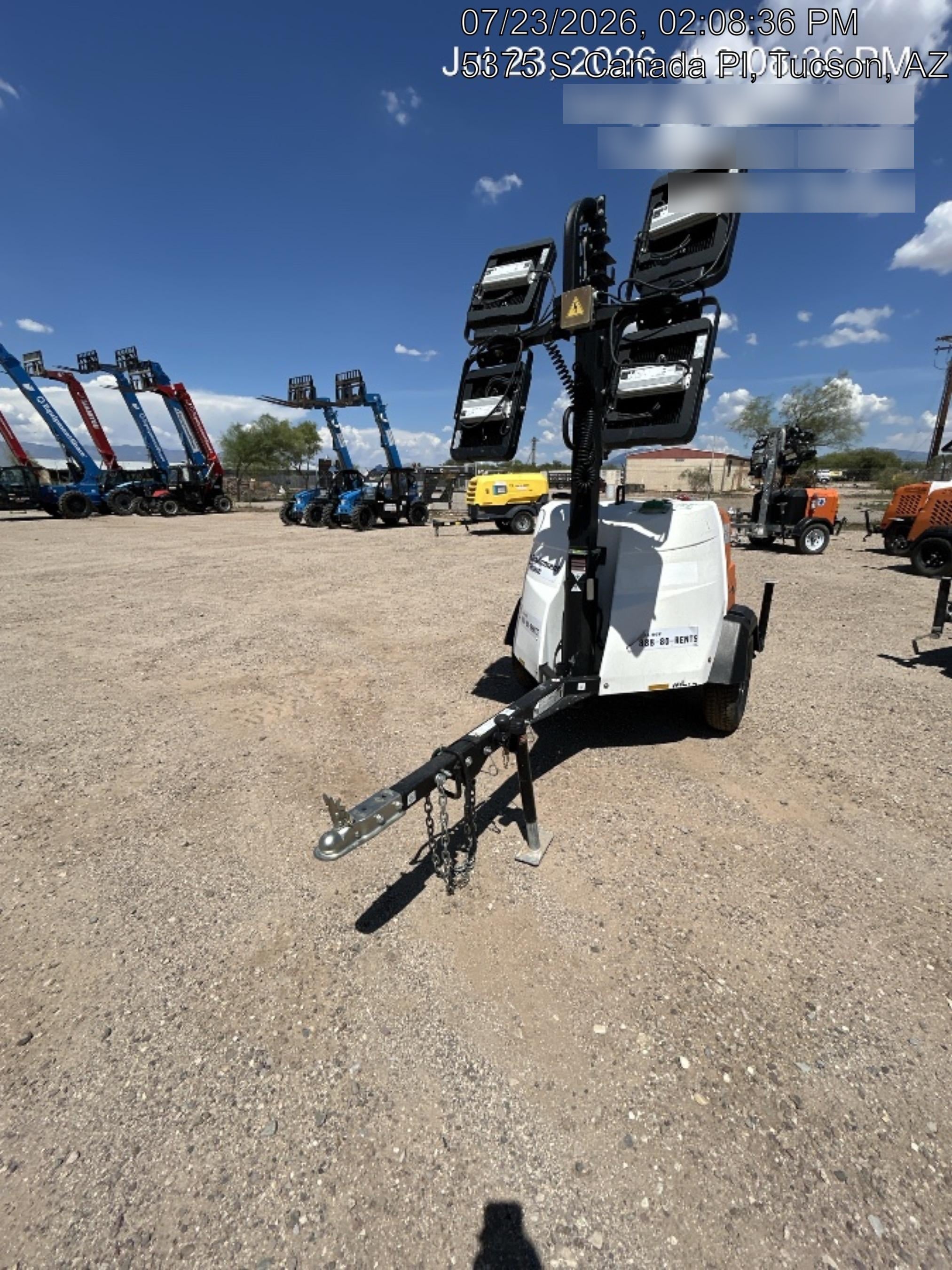 2025 Generac MLTS-4 Diesel, Mitsubishi L2E, 7.1 hp @1800 rpm, Flex Switch 120V Input, Powerzone Controller, (4) 320W LED Lights, 4kW Generator, 39.9 Gal Fuel Tank, 2" Ball, ES Decals