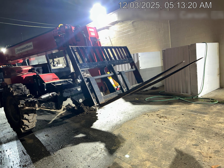 2019 Manitou MTA10055 Canopy, 120 HP, Solid Tires, Work Lights, Lift Hook, Auxiliary Hydraulics 66" Carriage and 60" Forks