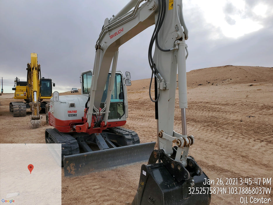 2020 Takeuchi TB290C Cab/Heat/Air, Rubber Tracks, Manual TAG QC