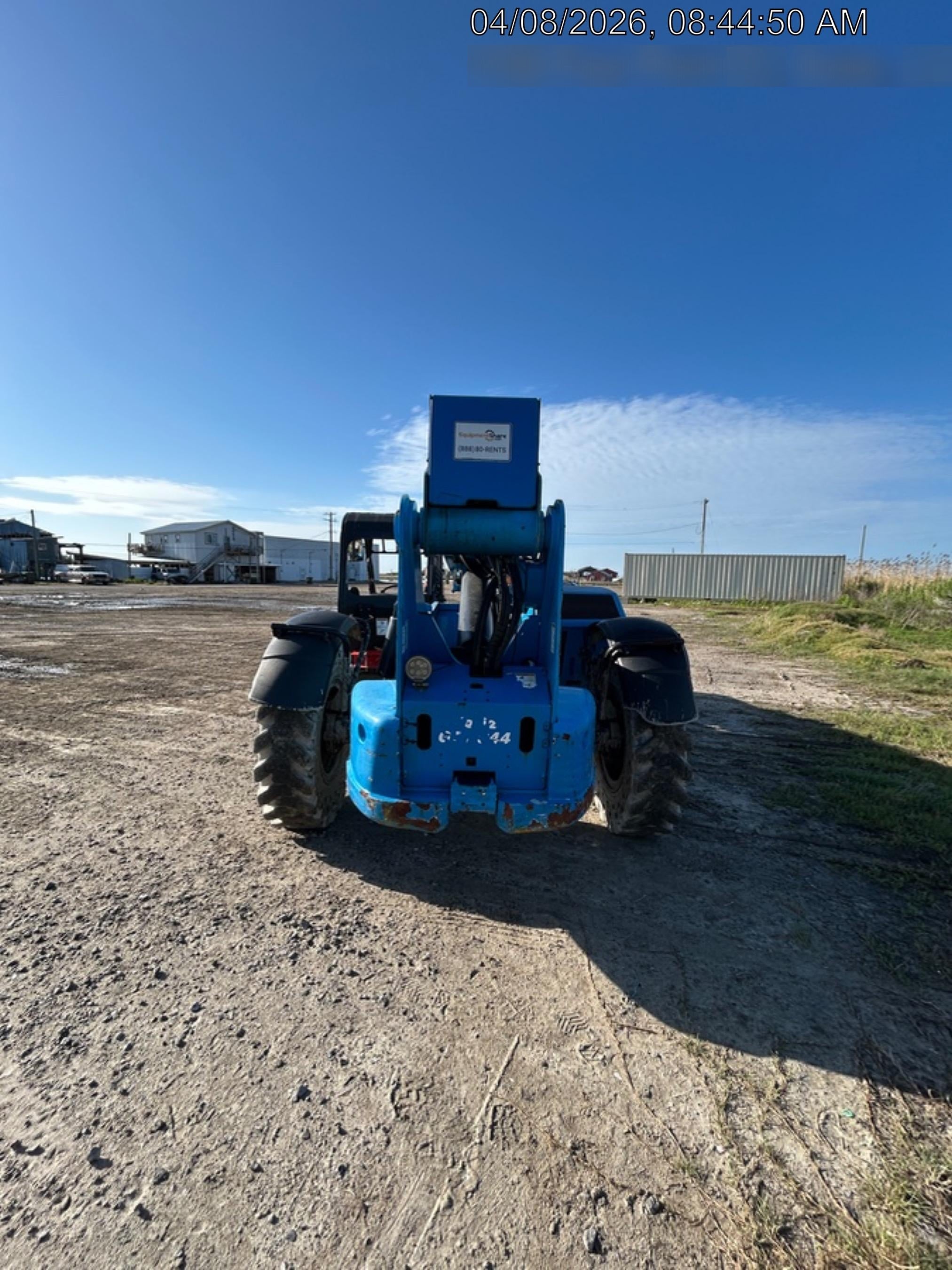 2019 Genie GTH-844 Canopy, Solid RT Tires, LED Work Lights, Beacon 60" QA Carriage, 48" Forks