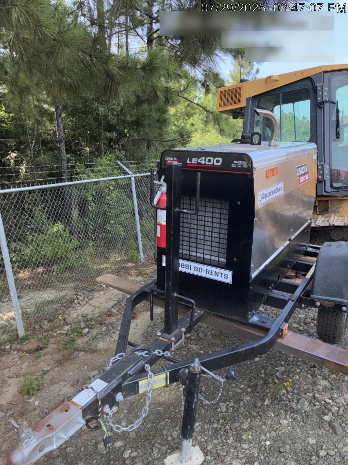 2024 Lincoln Electric LE400 Kubota V1505, Trlr, Cable Rack, Light Kit, ES Decals, T3