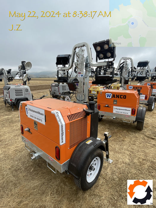 2024 Wanco WLTT-4MM4K Diesel, Deep Sea Controller, Shore Power Plug, Auto Start, (4) 350W LED Floodlights, 4kW Generator, 60 Gal Fuel Tank, 2" Ball, T3