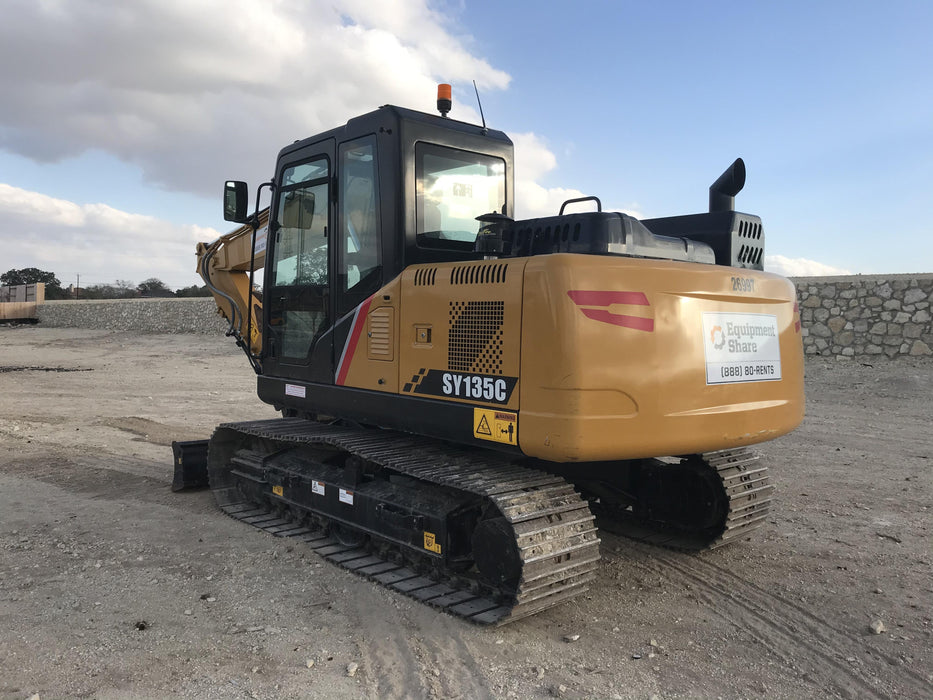 Sany SY135C SY135 Tier 4 - Cab, Hydraulic QC,  Buckets: 24" , 36" , 42"