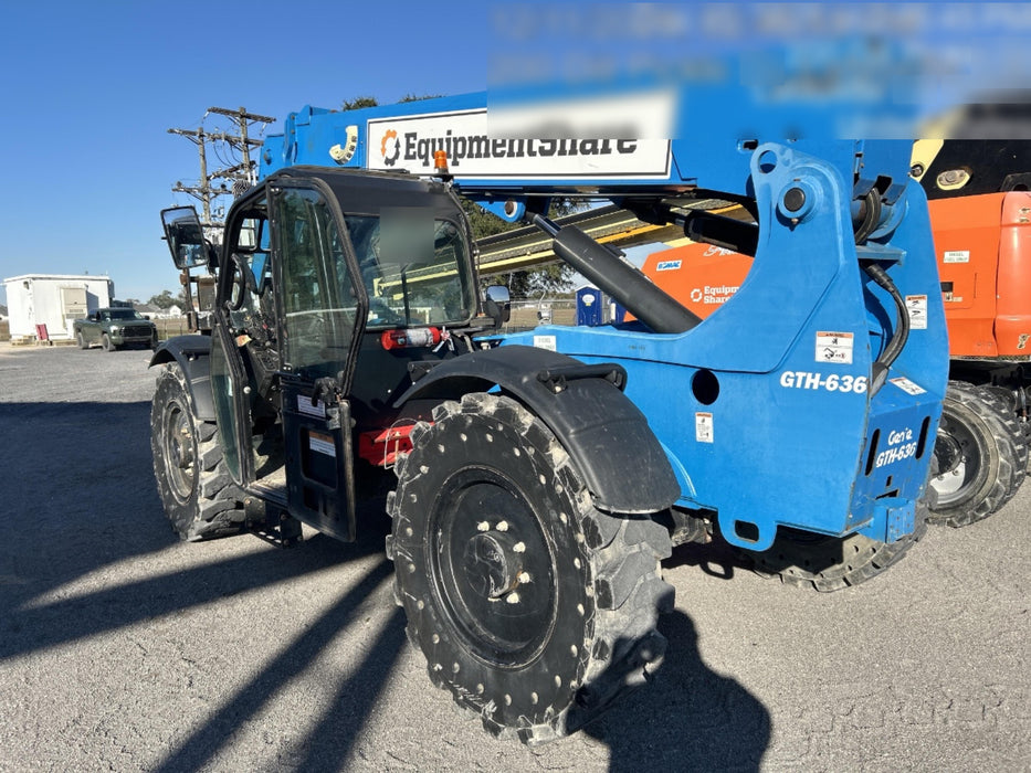2019 Genie GTH-636 Genie GTH-636 w/Enclosed Cab w/HVAC, Work Lights, Solid Tires, Beacon, 48" Carriage and Forks