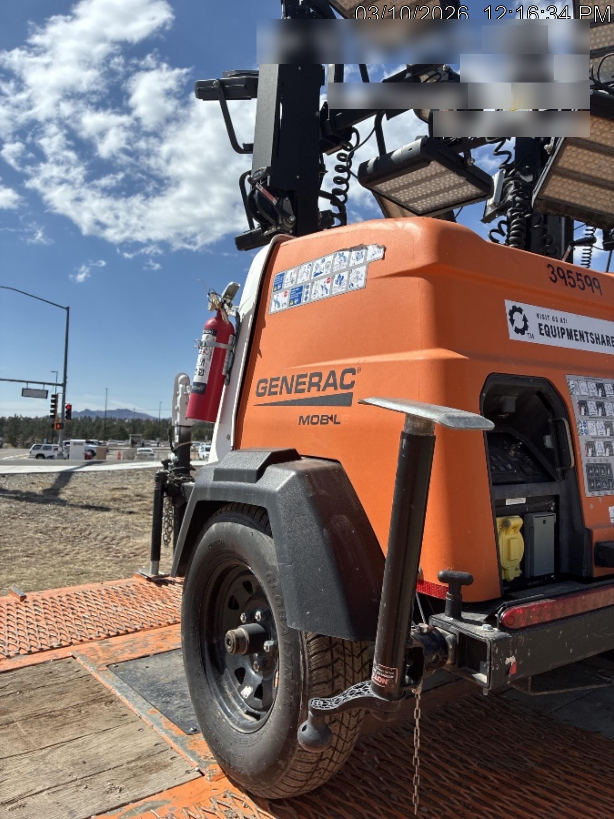 2024 Generac MLT2 Diesel, Flex Switch 120V Input, Powerzone Controller, 
(4) 320W LED Lights, 4kW Generator, 39.9 Gal Fuel Tank, 2" Ball, T3