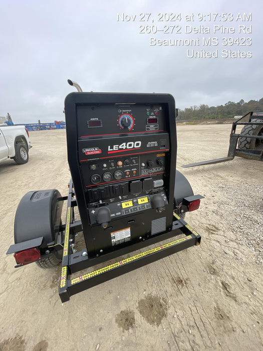 2024 Lincoln Electric LE400 Kubota V1505, Trlr, Cable Rack, Light Kit, ES Decals, T3