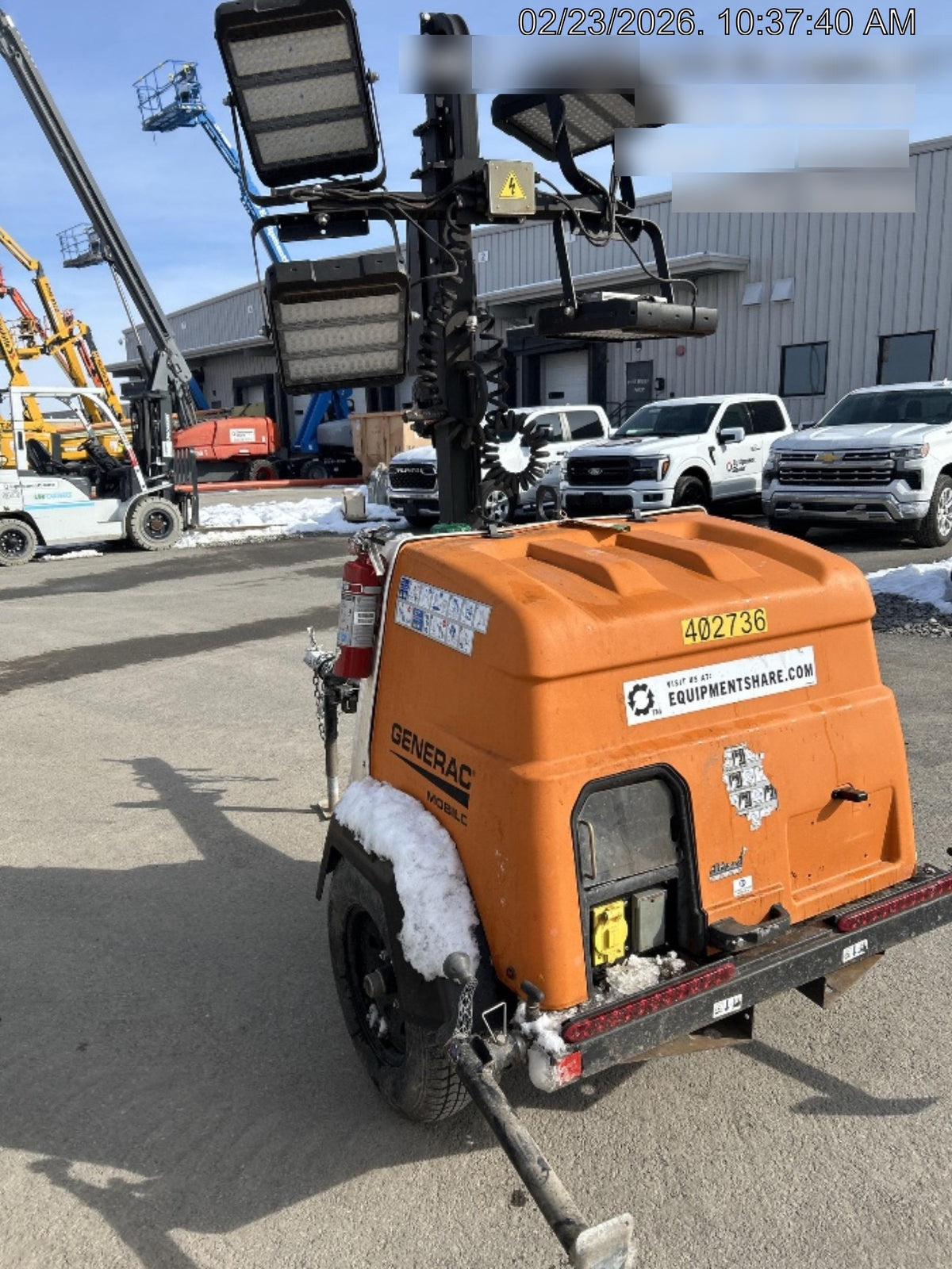 2024 Generac MLT2 Diesel, Flex Switch 120V Input, Powerzone Controller, 
(4) 320W LED Lights, 4kW Generator, 39.9 Gal Fuel Tank, 2" Ball, T3