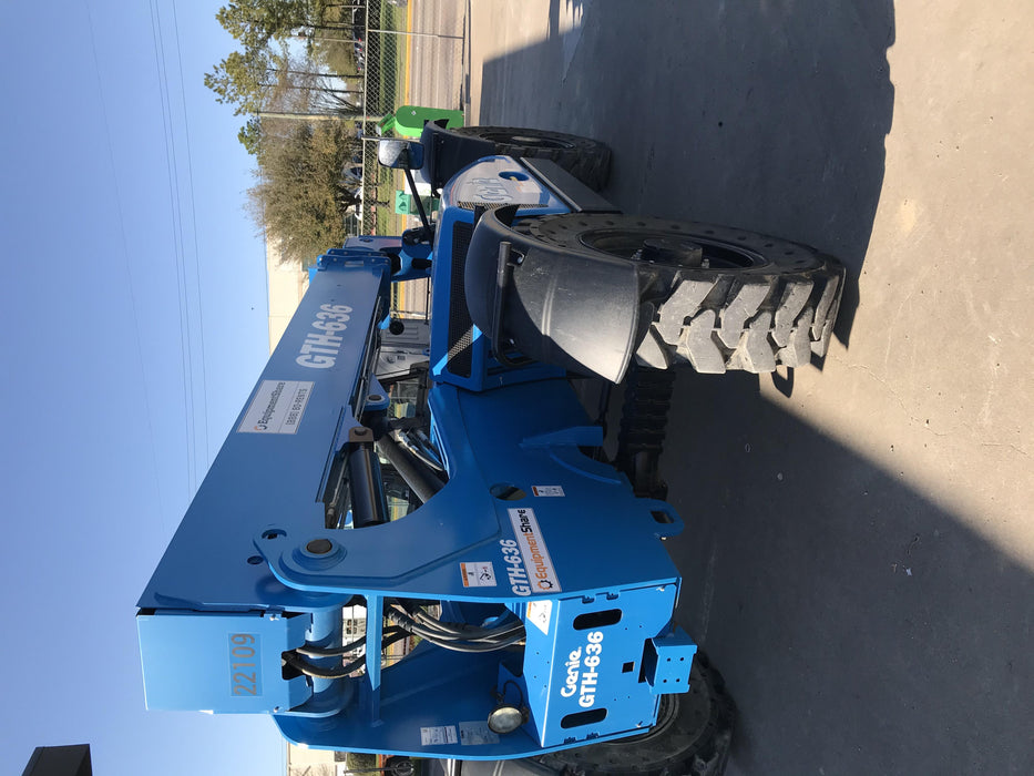 2019 Genie GTH-636 Genie GTH-636 w/Enclosed Cab w/HVAC, Work Lights, Solid Tires, Beacon, 48" Carriage and Forks