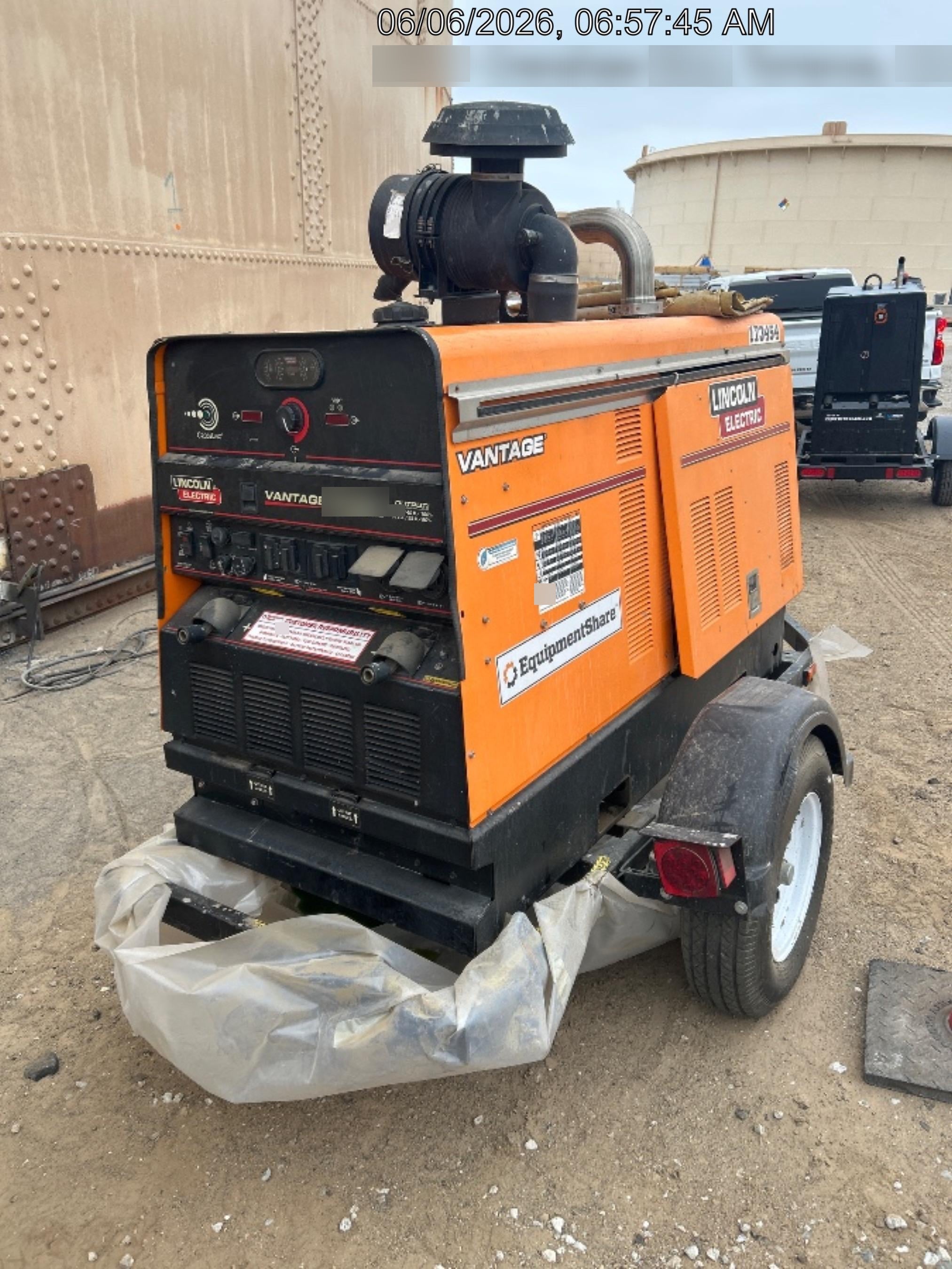 2021 Lincoln Electric Vantage 549X Ready Pak 3, ORANGE (includes trailer, cable rack, fender light kit)