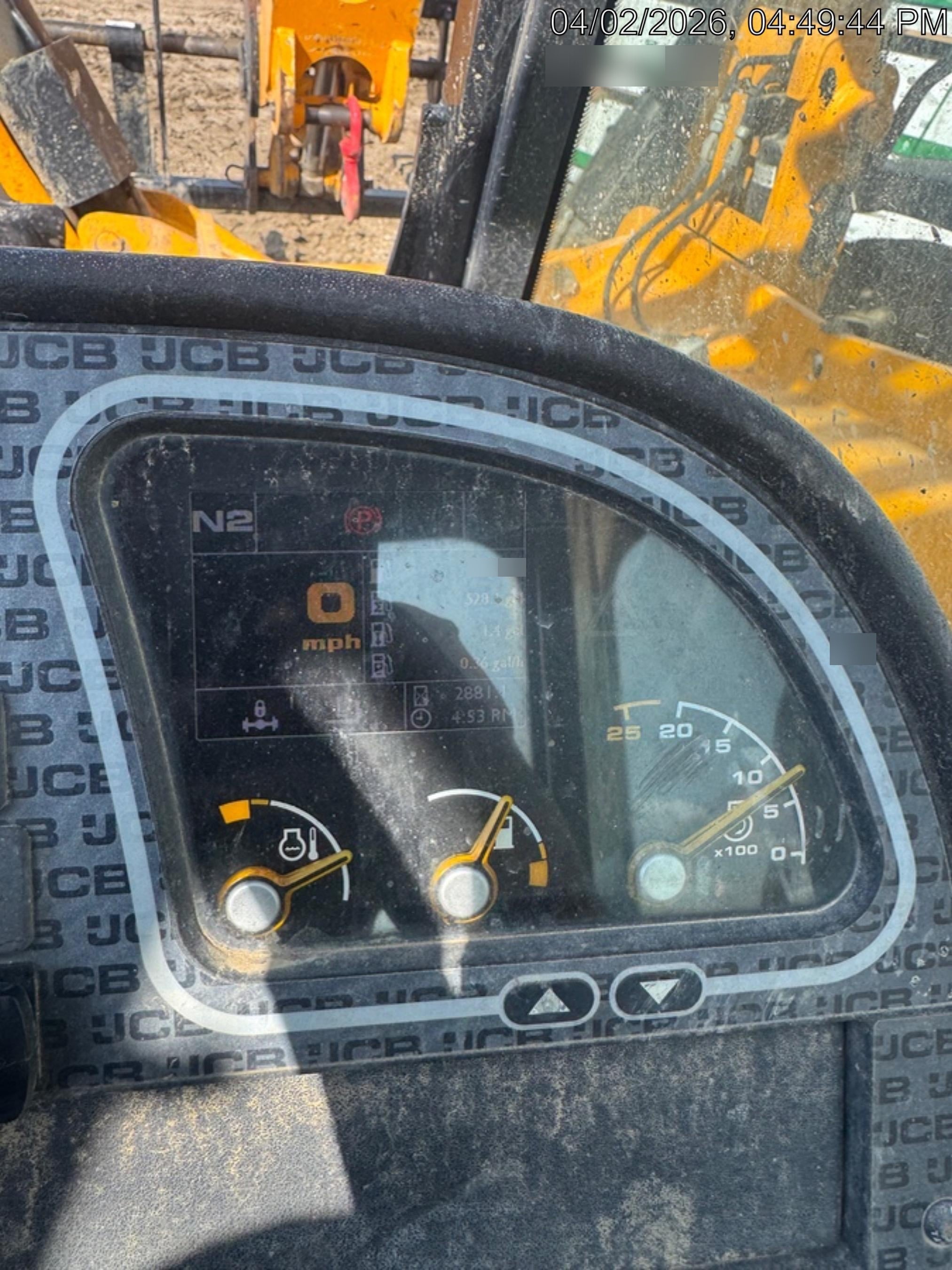 2019 JCB 510-56 Canopy, 74 HP, Solid Tires, STD Worklight, Beacon, Aux Hydraulics, Lifting Eye, Back up Alarm w/66" Carriage/60" Forks
