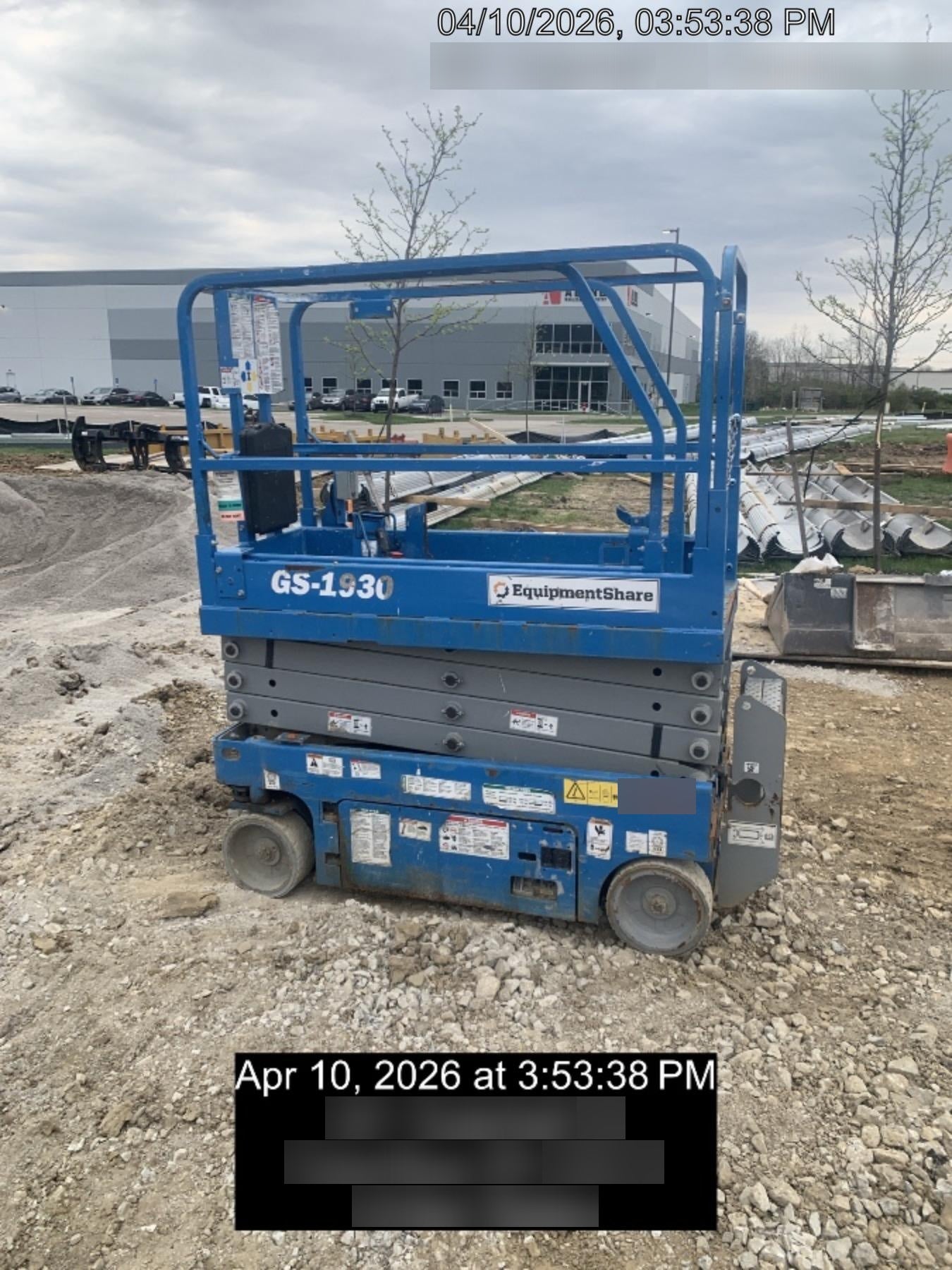 2019 Genie GS-1930 Fixed Rails with Chain Entry