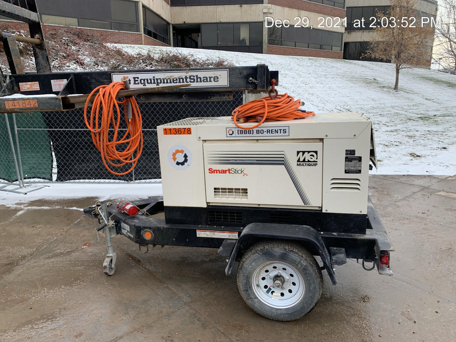 2020 Multiquip DLW400ESA4 400 amp Welder, 14kW, 120/240V, T4F Kubota, Trailer