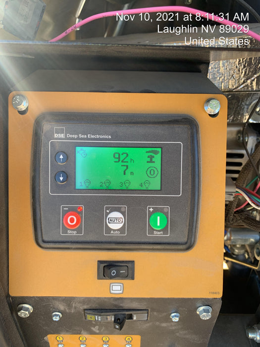 2021 Allmand NLV3GR (4) LED Light Fixture 350W, 23' Vertical Mast, 3kW Prime, Towable, Deep Sea L401, Leveling Jacks, Yanmar T4F 5.8hp