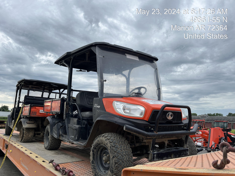 2021 Kubota RTV-X1140W-H Plastic Canopy, Windshield Acrylic Clear, LED Strobe Light, Wire Harness Kit, Back up Alarm