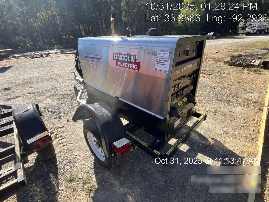 2024 Lincoln Electric LE400 Kubota V1505, Trlr, Cable Rack, Light Kit, ES Decals, T3