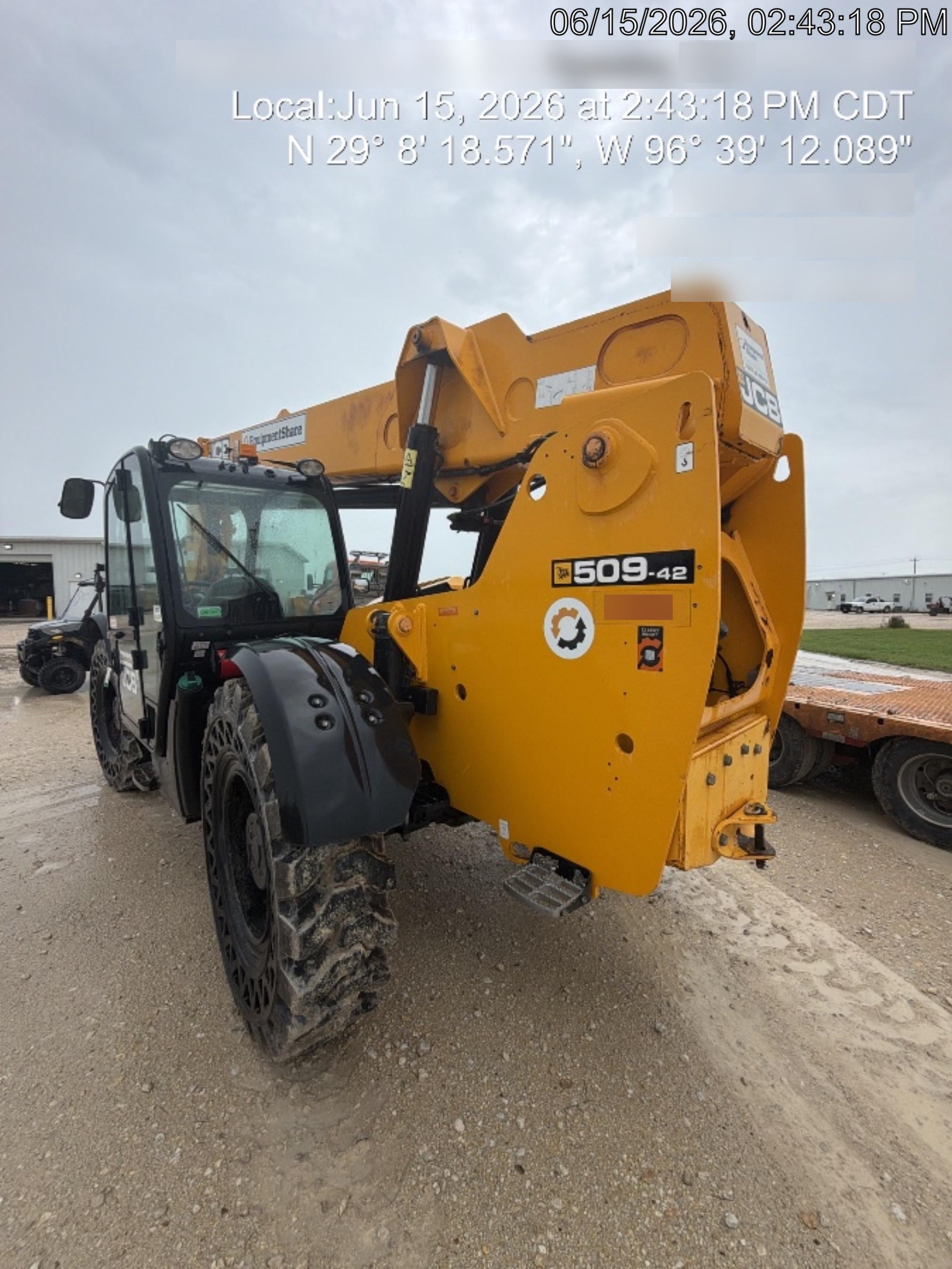 2020 JCB 509-42 Cab/Heat/Air, Solid Tires, Work Lights, Beacon, Aux Hydraulics, Back up Alarm, Lifting Eye, ES Decals