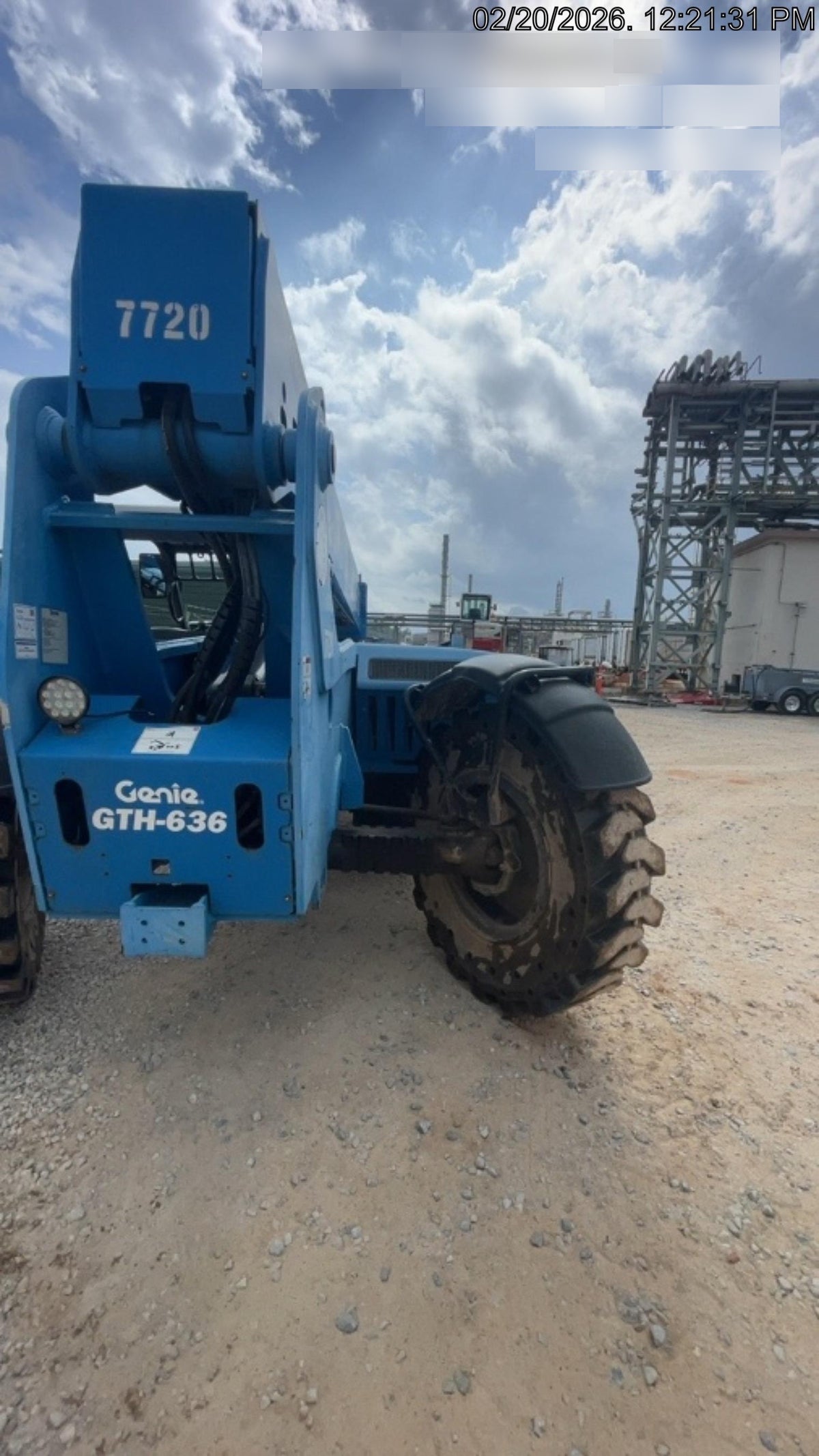 2018 Genie GTH-636 Genie GTH-636 w/Open ROPS, Solid Tires, Work Light/Beacon, 48" Carriage and Forks