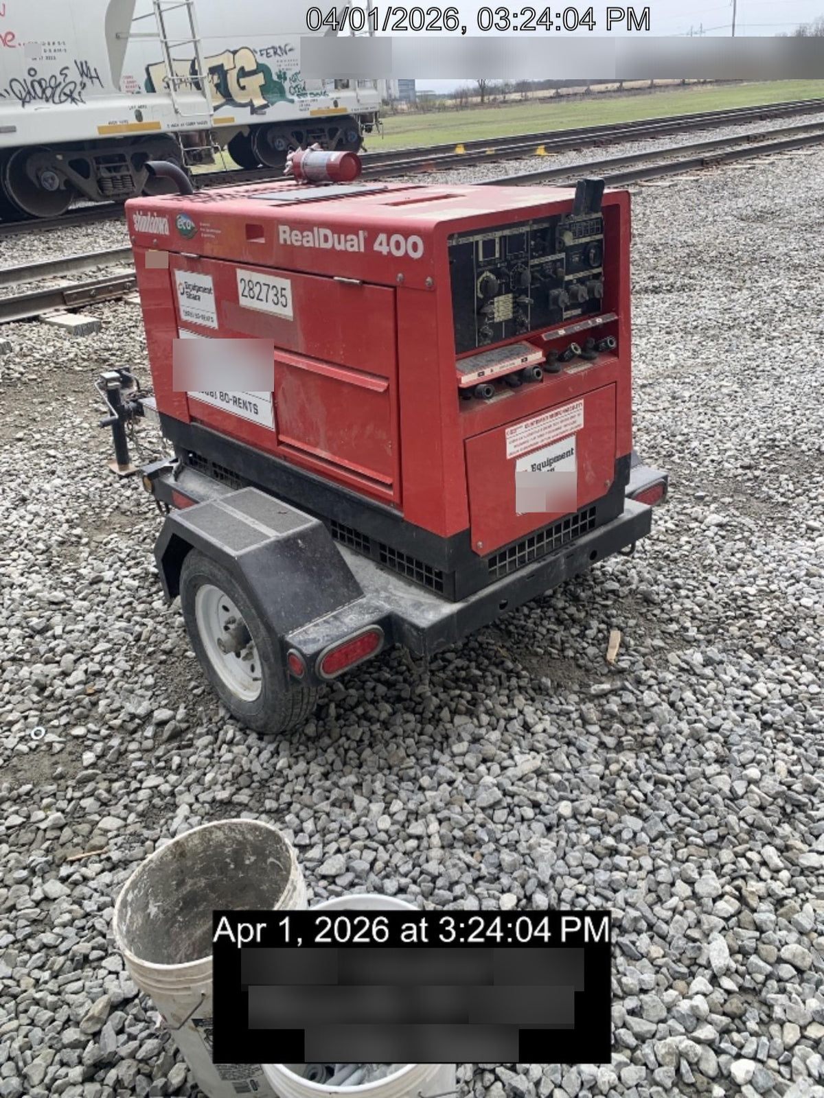 2022 Shindaiwa DGW400MDL Kubota D902 Engine, 23 HP, Dual Op Welder, Wire, Arc, Droop Stick, Tig, and CC Stick Functionality, Simulphase, 3 Phase and 1 Phase Gen Output, Single Axle NB Trlr, Slr Trckl Chrg 12V 12W, Fire Ext