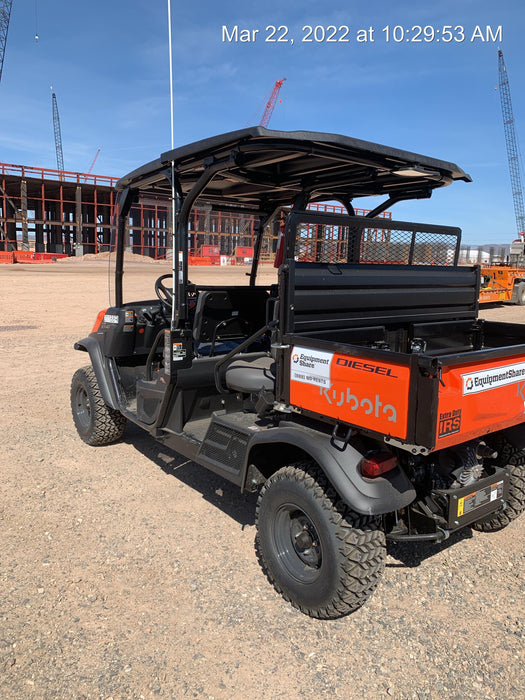2022 Kubota RTV-X1140W-H Plastic Canopy, Windshield Acrylic Clear, LED Strobe Light, Wire Harness Kit, Back up Alarm