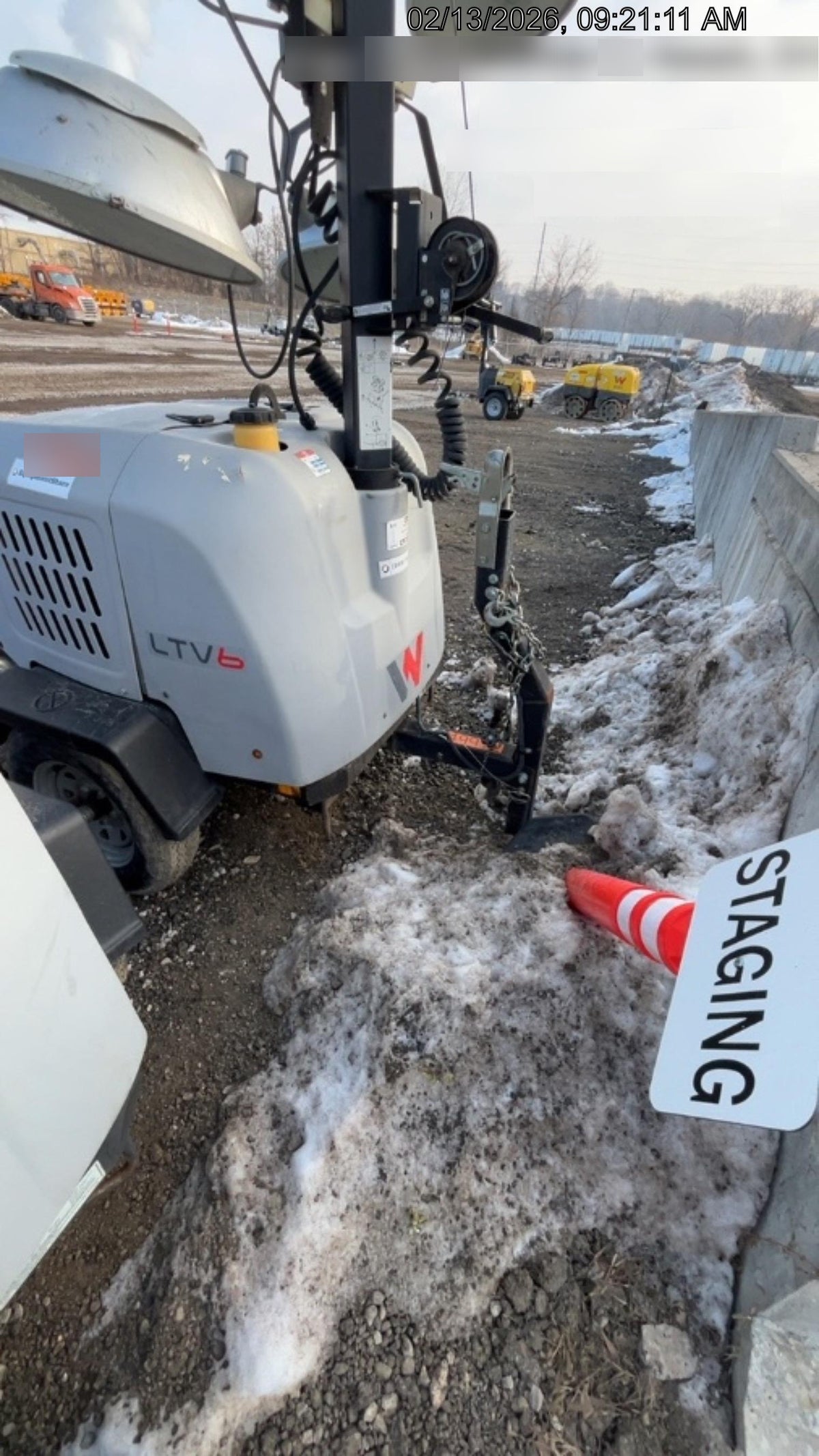 2019 Wacker Neuson LTV6L-MH Mobile Light Tower w/Fuel Level Sensor Installed