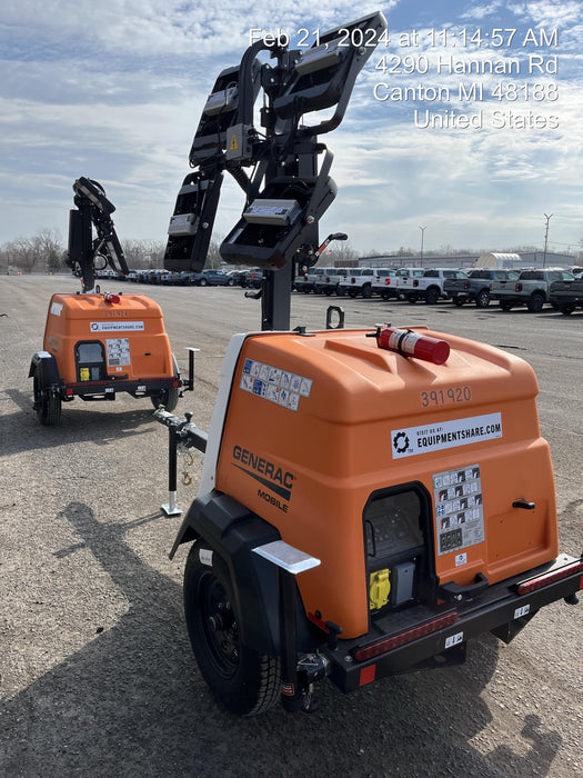 2024 Generac MLT2 Diesel, Flex Switch 120V Input, Powerzone Controller, 
(4) 320W LED Lights, 4kW Generator, 39.9 Gal Fuel Tank, 2" Ball, T3