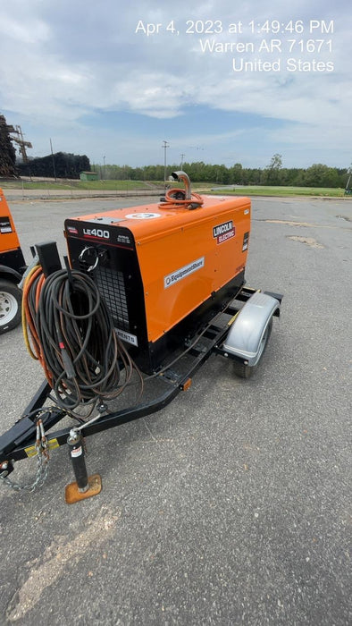 2022 Lincoln Electric LE400 Kubota V1505, Trlr, Cable Rack, Light Kit, ES Decals, T3