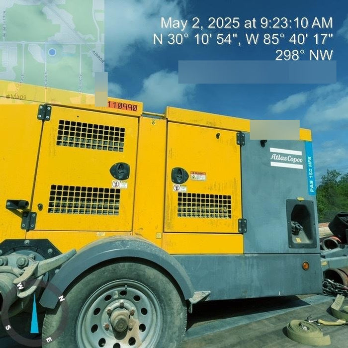 2020 ATLAS COPCO PAS 150 HF CS Enclosed