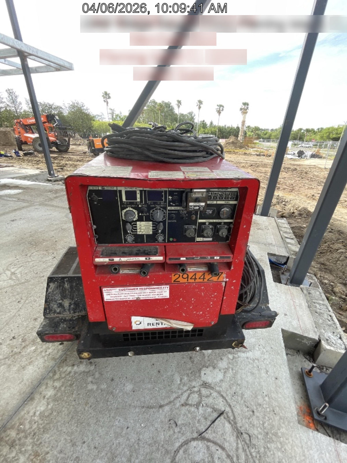 2023 Shindaiwa DGW400MDL Kubota D902 Engine, 23 HP, Dual Op Welder, Wire, Arc, Droop Stick, Tig, and CC Stick Functionality, Simulphase, 3 Phase and 1 Phase Gen Output, Single Axle NB Trlr, Slr Trckl Chrg 12V 12W, Fire Ext