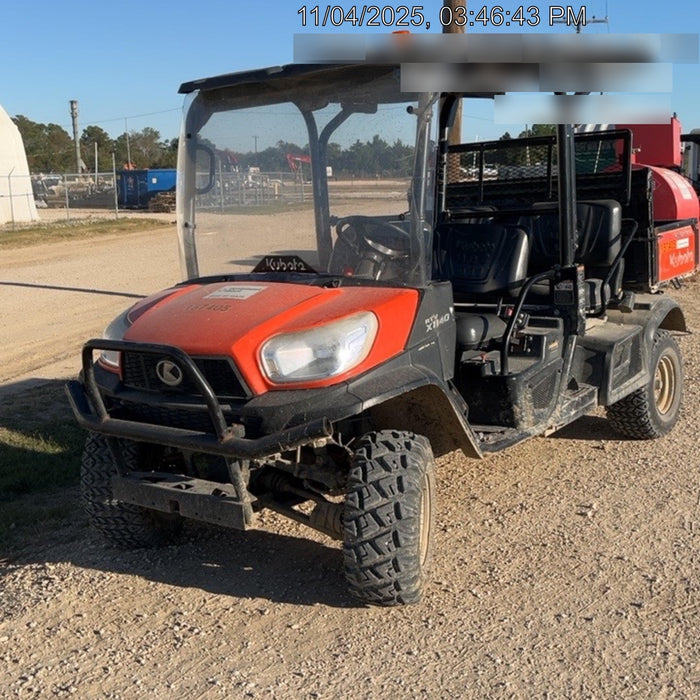 2021 Kubota RTV-X1140W-H Plastic Canopy, Windshield Acrylic Clear, LED Strobe Light, Wire Harness Kit, Back up Alarm
