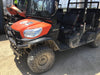 Kubota RTV-X1140W-H 4wd Utility Cart, LED Strobe, Windshield Tempered Glass, Pastic Canopy, Wire Harness Kit, Backup Alarm