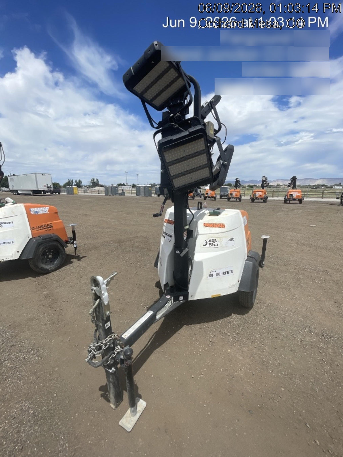 2023 Generac MLT2 Diesel, Flex Switch 120V Input, Powerzone Controller, (4) 320W LED Lights, 4kW Generator, 39.9 Gal Fuel Tank, 2" Ball, T3