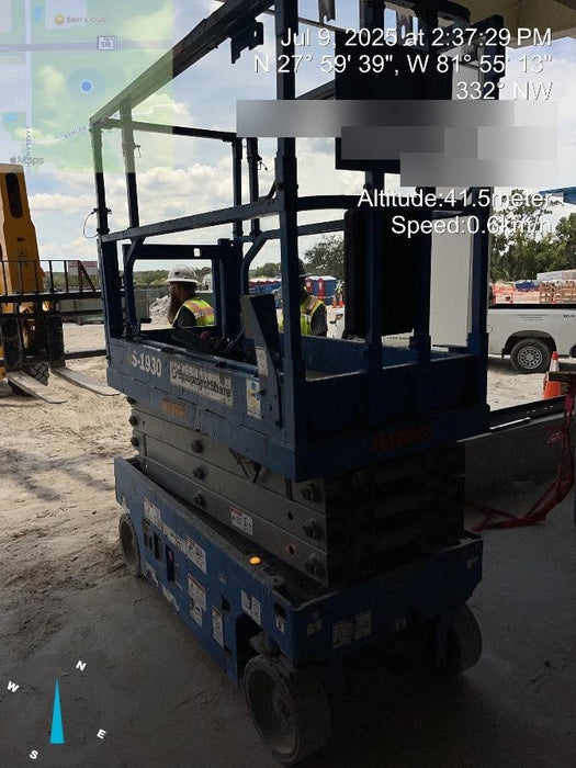 2020 Genie GS-1930 Solid Non Marking Tires, Beacon, Folding rails with half height swing gate