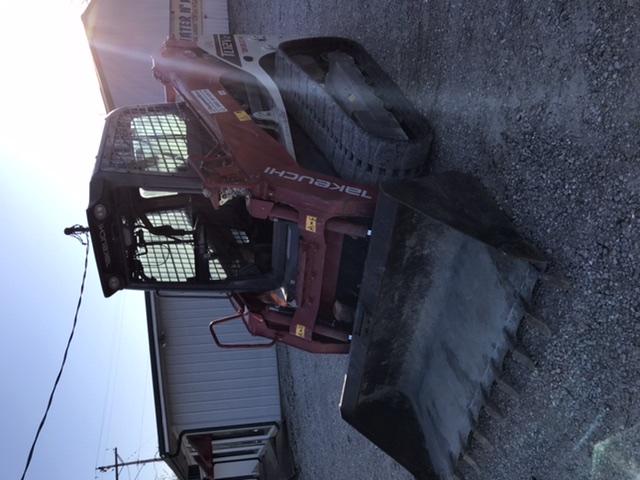 2019 Takeuchi TL12V2C Cab/Heat/Air w/Auxiliary Hydraulics, 2 Speed, Hydraulic QC 80" Tooth Bucket, 48" Pallet Forks