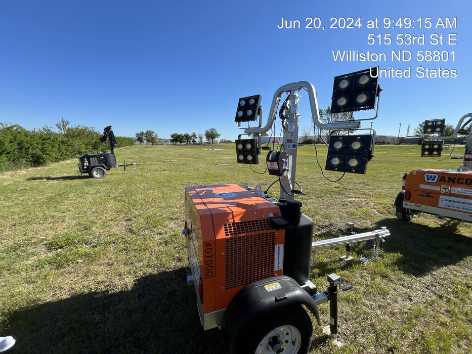 2024 Wanco WLTT-4MM4K Diesel, Deep Sea Controller, Shore Power Plug, Auto Start, (4) 350W LED Floodlights, 4kW Generator, 60 Gal Fuel Tank, 2" Ball, T3