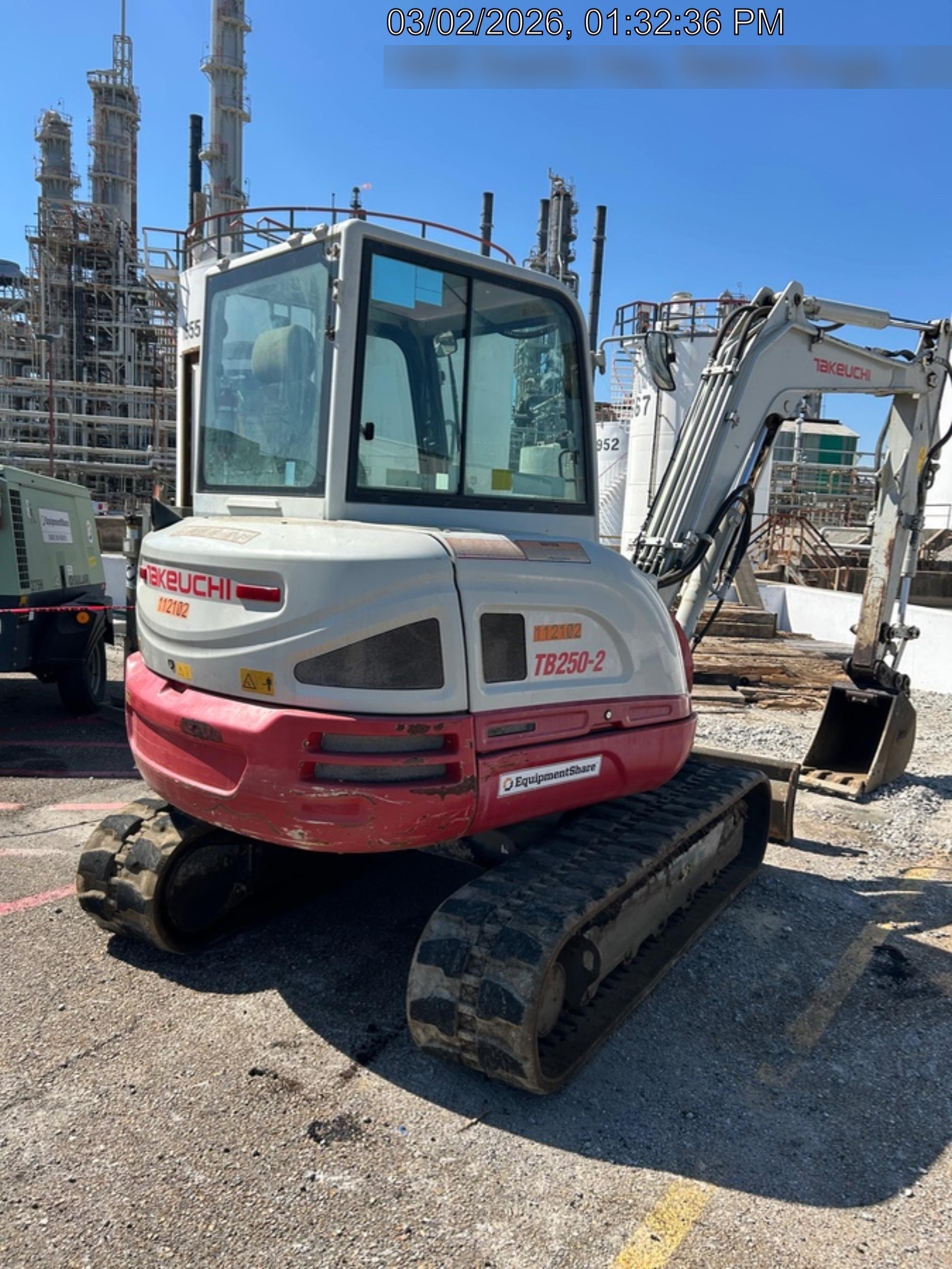 2020 Takeuchi TB250-2C Cab/Heat/Air, Rubber Tracks, Manual TAG QC