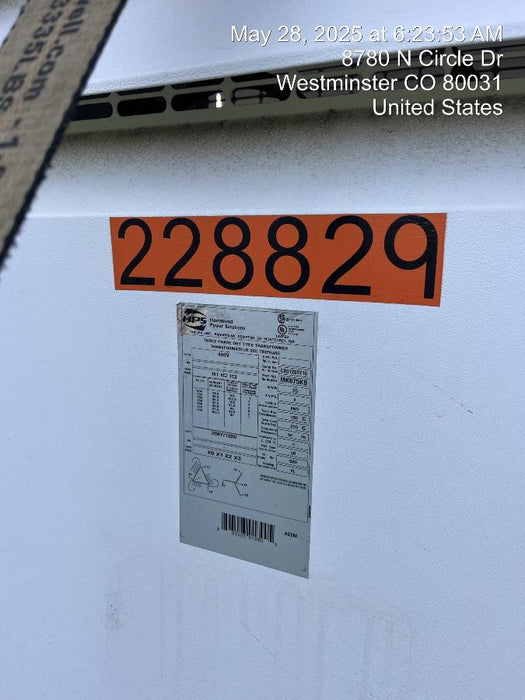 2022 TRYSTAR TF-75KVA480-208SDC-M-F