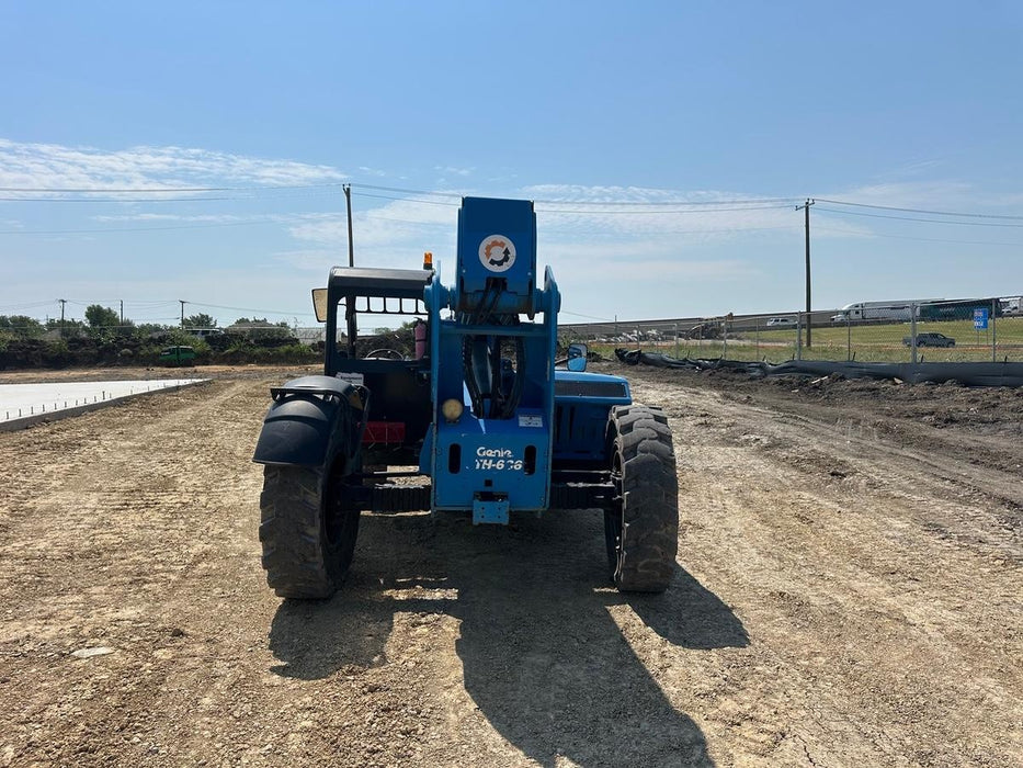 2018 Genie GTH-636 Genie GTH-636 w/Open ROPS, Work Lights, Solid Tires, RH Cab Mesh, Beacon, 48" Carriage and Forks