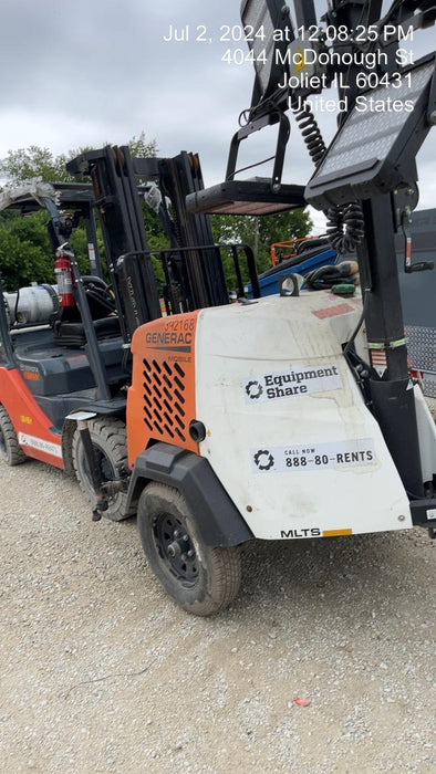 2024 Generac MLT2 Diesel, Flex Switch 120V Input, Powerzone Controller, 
(4) 320W LED Lights, 4kW Generator, 39.9 Gal Fuel Tank, 2" Ball, T3