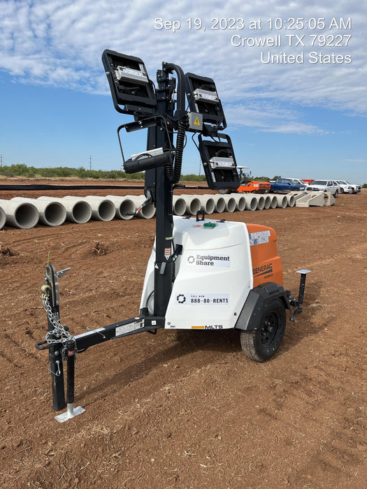 2023 Generac MLT2 Diesel, Flex Switch 120V Input, Powerzone Controller, (4) 320W LED Lights, 4kW Generator, 39.9 Gal Fuel Tank, 2" Ball, T3