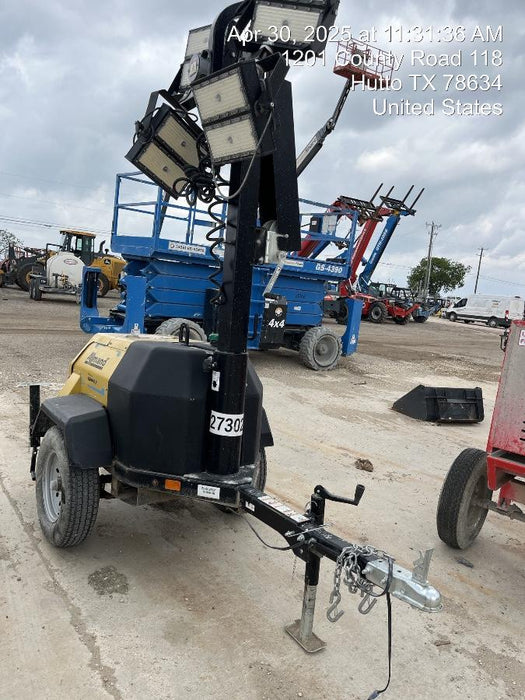 2022 Allmand NLV3GR (4) LED Light Fixture 350W, 23' Vertical Mast, 3kW Prime, Towable, ES Decals, T3