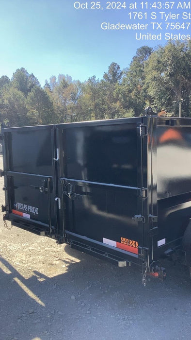 2024 TEXAS PRIDE TRAILERS 14'L x 7'W 5 Cu Yd Trunnion Hydraulic Dump