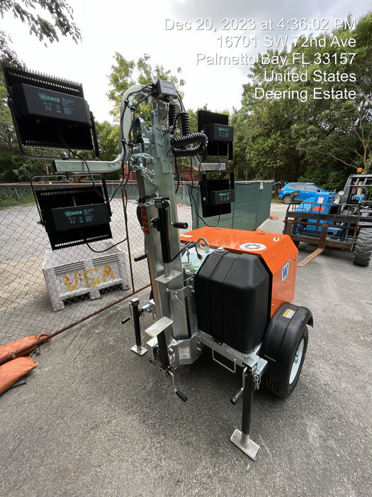 2023 Wanco WLTT-4MM4K Diesel, Deep Sea Controller, Shore Power Plug, Auto Start, (4) 350W LED Floodlights, 4kW Generator, 60 Gal Fuel Tank, 2" Ball, T3