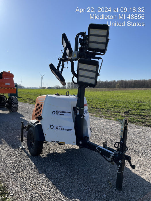 2024 Generac MLT2 Diesel, Flex Switch 120V Input, Powerzone Controller, 
(4) 320W LED Lights, 4kW Generator, 39.9 Gal Fuel Tank, 2" Ball, T3