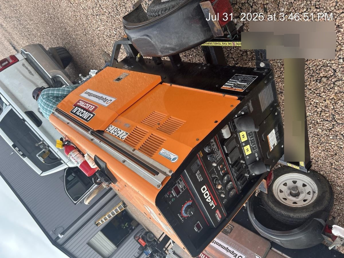 2022 Lincoln Electric LE400 Kubota V1505, Trlr, Cable Rack, Light Kit, ES Decals, T3