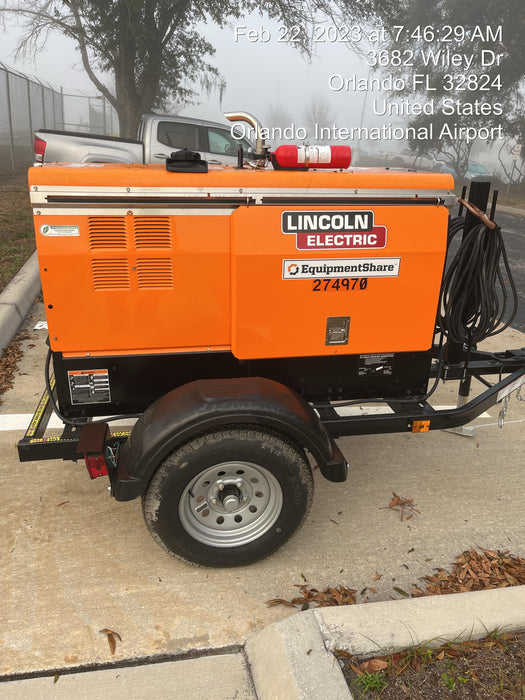 2022 Lincoln Electric LE400 Kubota V1505, Trlr, Cable Rack, Light Kit, ES Decals, T3