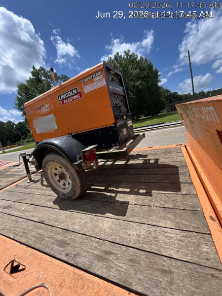 2021 Lincoln Electric Vantage 322 Vantage 322 Ready Pak 3 w/ Decals, ORANGE (includes trailer, cable rack, fender light kit) NO Telematics