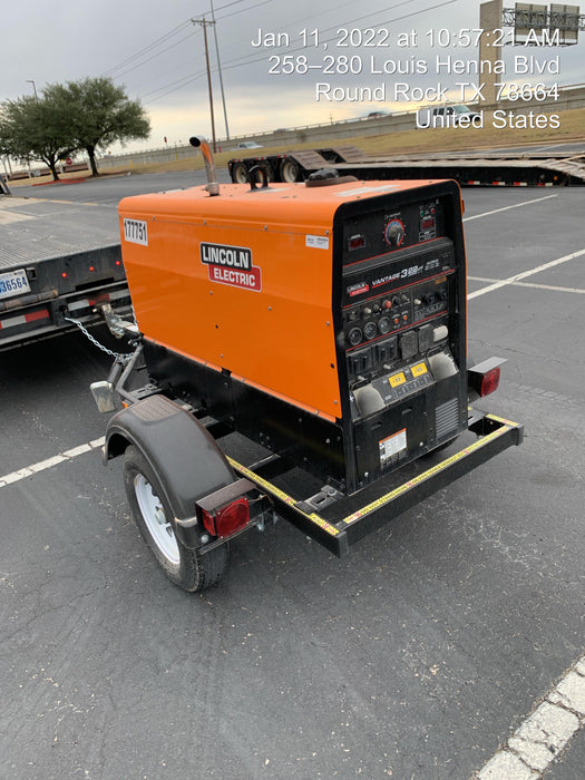 2021 Lincoln Electric Vantage 322 Vantage 322 Ready Pak 3 w/ Decals, ORANGE (includes trailer, cable rack, fender light kit) NO Telematics