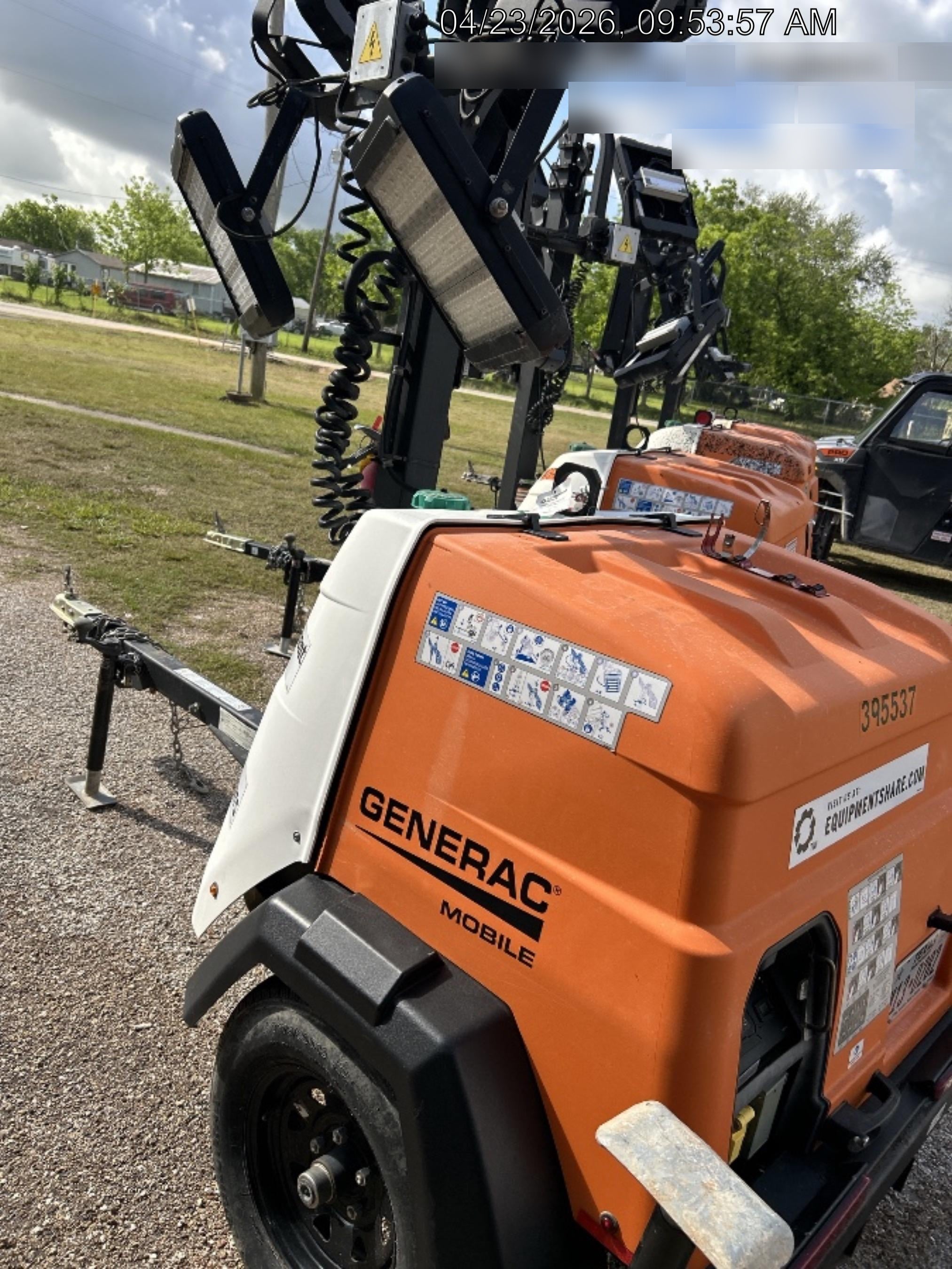 2024 Generac MLT2 Diesel, Flex Switch 120V Input, Powerzone Controller, 
(4) 320W LED Lights, 4kW Generator, 39.9 Gal Fuel Tank, 2" Ball, T3